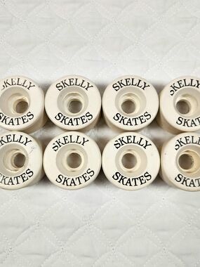 Vanathane Original Old School Skelly Skates White Roller Skate Wheels Set of 8